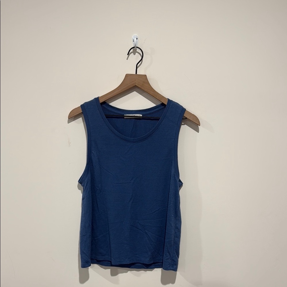 • Wilfred Free / Aritzia • Women’s Soft Tank Top Blue 
Small